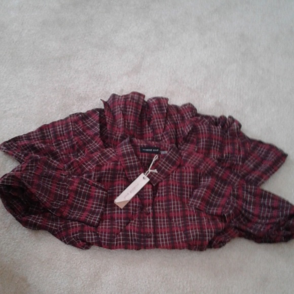 Red Plaid Tunic Dress - Picture 2 of 3